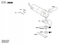 Bosch 0 601 376 0A3 Gws 580 Angle Grinder 230 V / Eu Spare Parts
